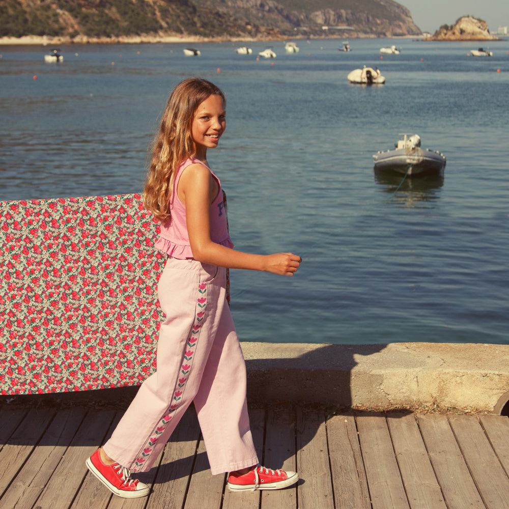 Pantalon Évasé Lilas