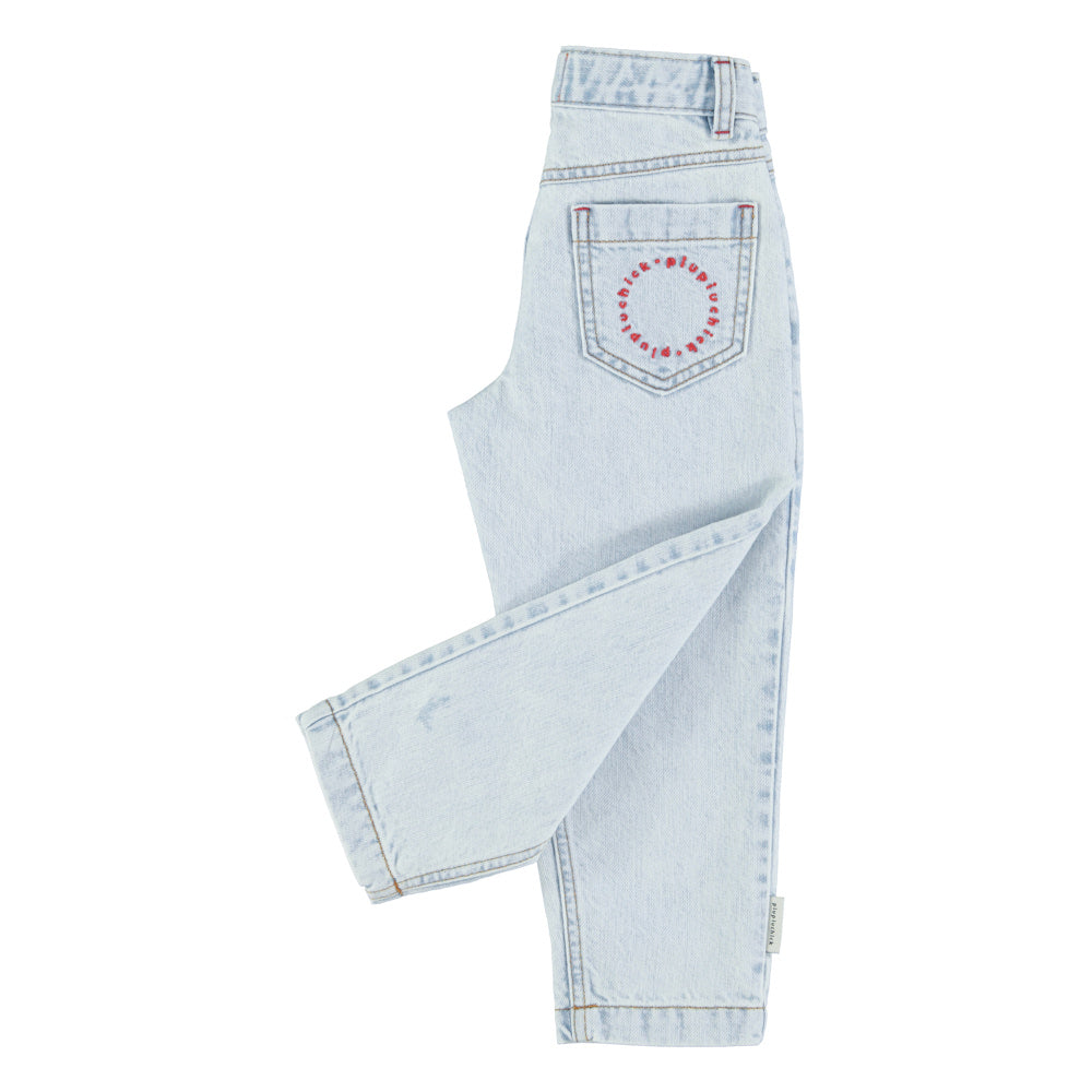 Jean Mom Fit Bleu Clair Délavé