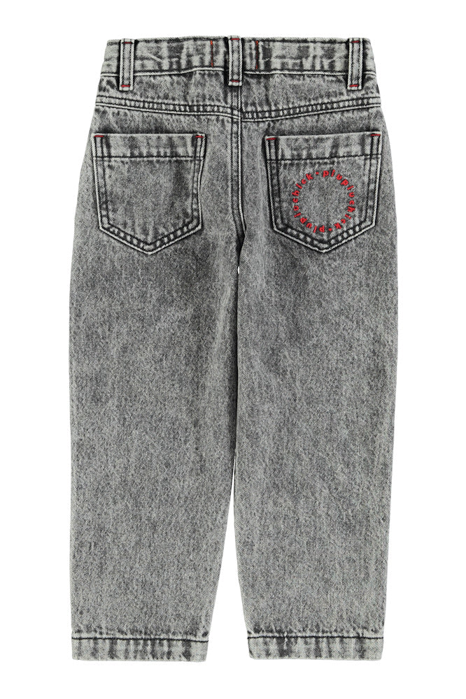 Jean Mom Fit Noir Délavé