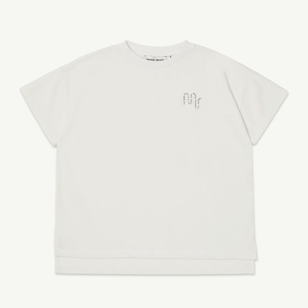 Oversized White Jersey T-shirt