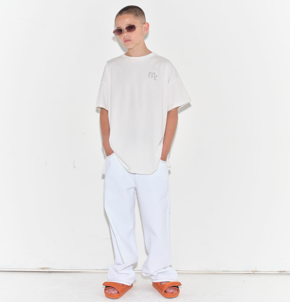 Oversized White Jersey T-shirt