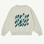 Ecru Melange Bubble Sweatshirt