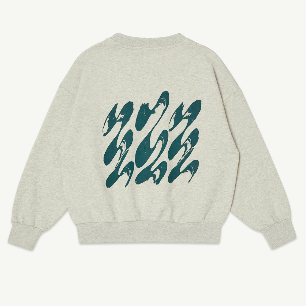 Ecru Melange Bubble Sweatshirt