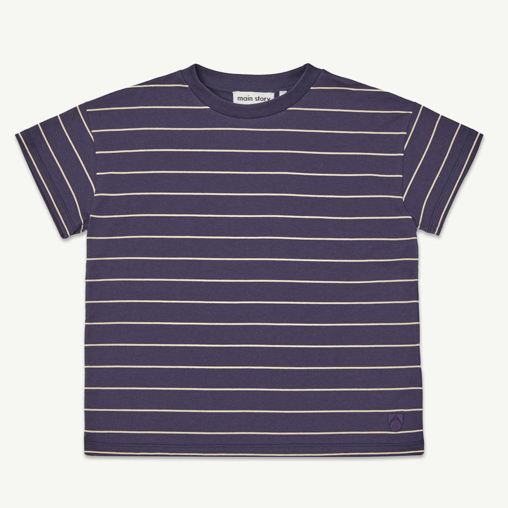 Peacoat Striped Jersey Loose Fit T-Shirt