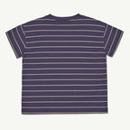 Peacoat Striped Jersey Loose Fit T-Shirt