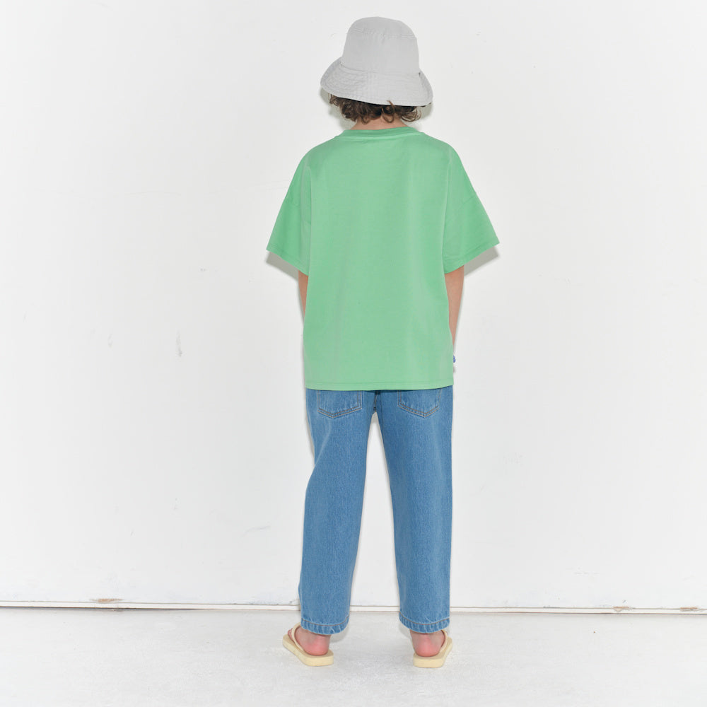 Baggy Jeans in Extra Stonewash Denim