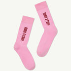 Chaussette en Tricot Rose