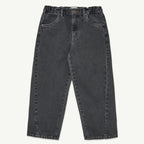 Jean Twisted in Washed Black Denim