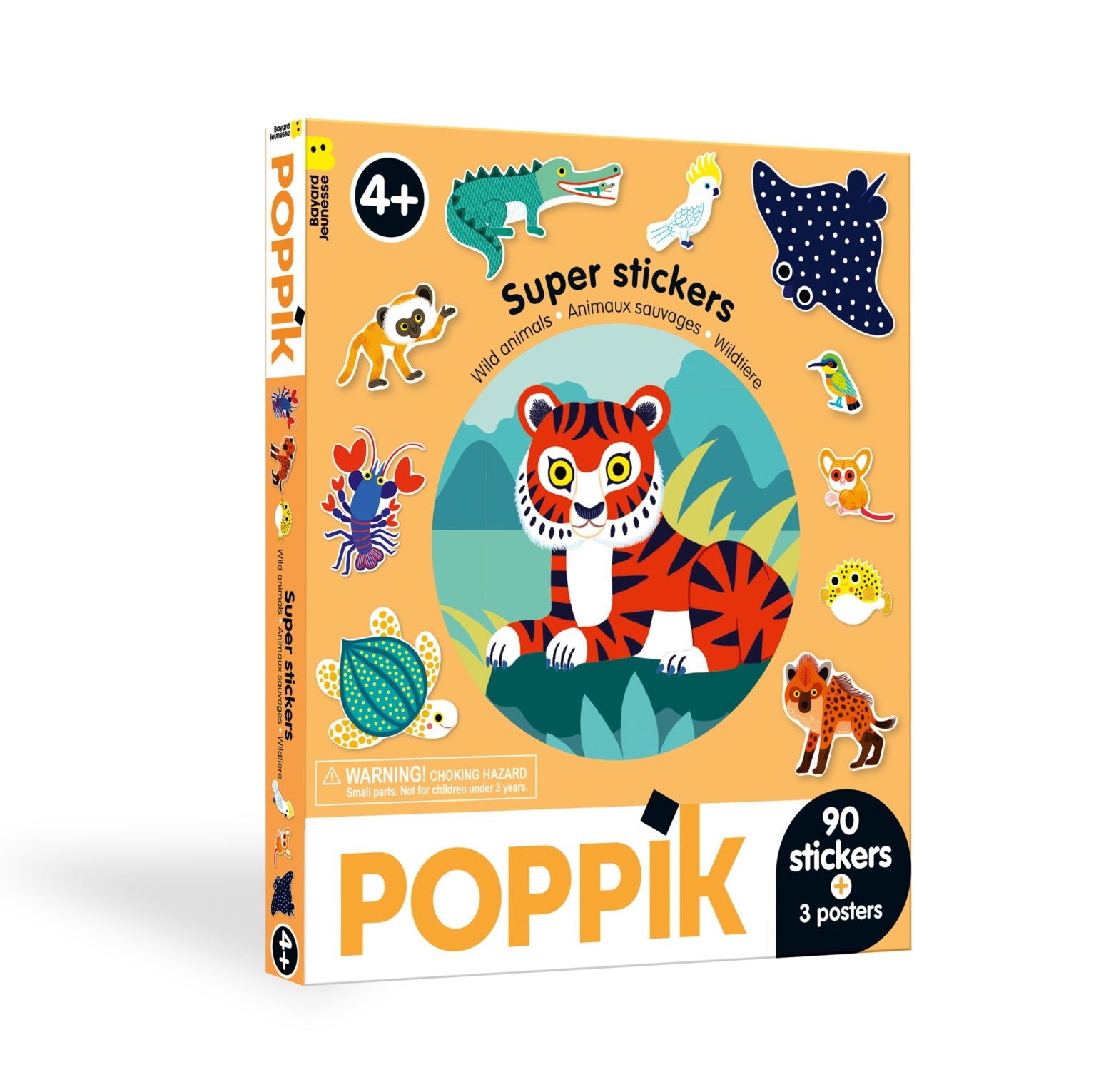 BOX 3 posters + 90 stickers ANIMAUX SAUVAGES