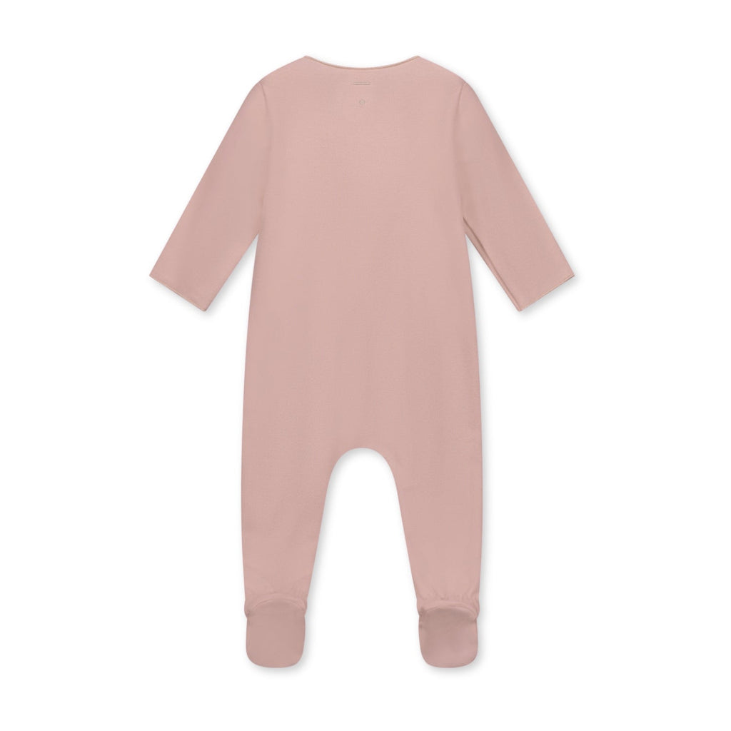 Combinaison naissance Gray Label vieux rose dos — Little Dudes