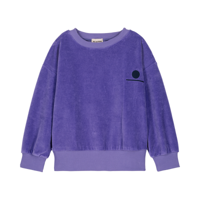 Sweat enfant Sweat en velours violet Nat We Are Kids