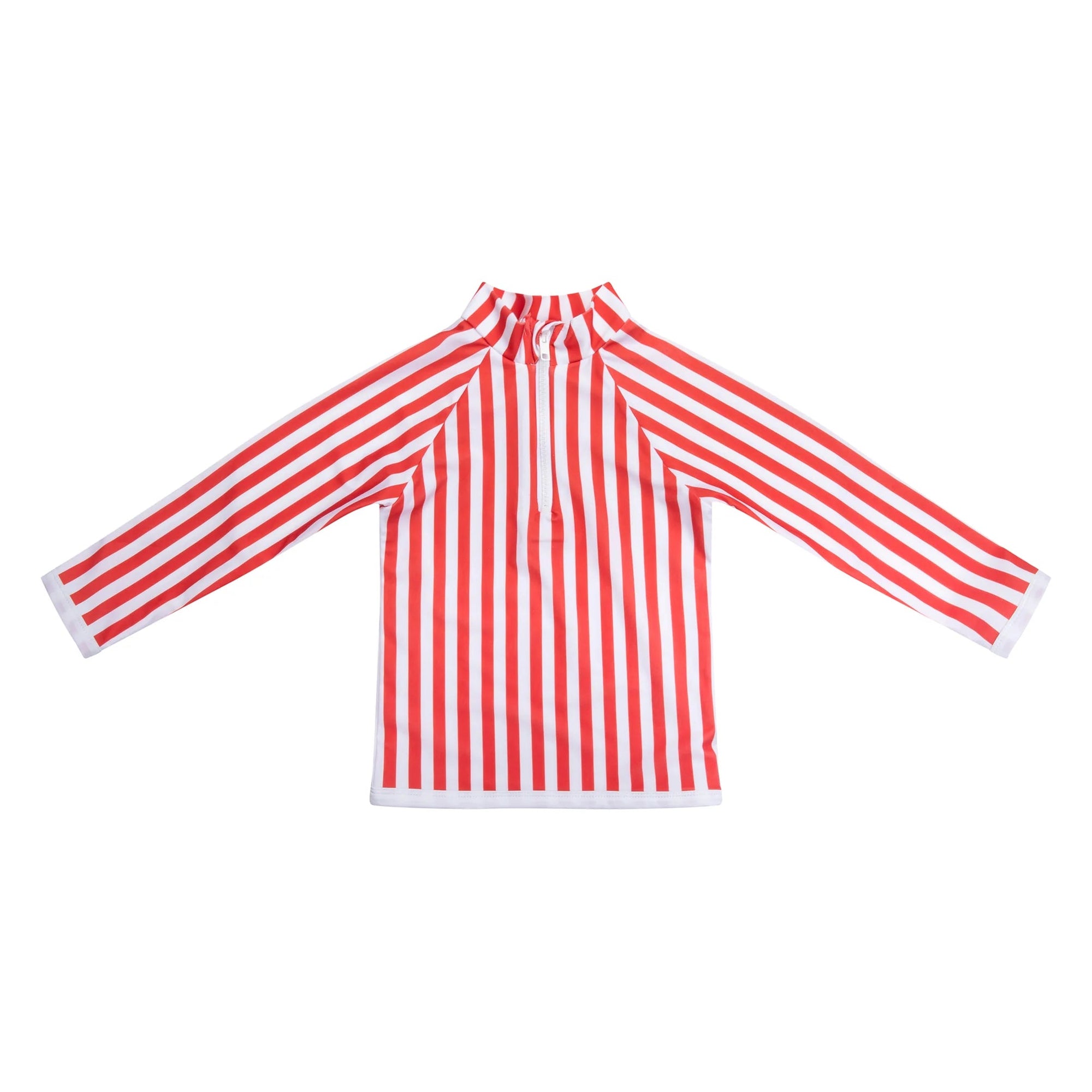 Saline Rashguard Red/White UPF 50+