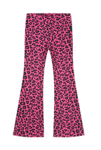 Leopard Dream Flared Pink Pants