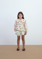 Tiny Flower Linen Shorts