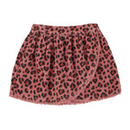 Leopard velvet skirt