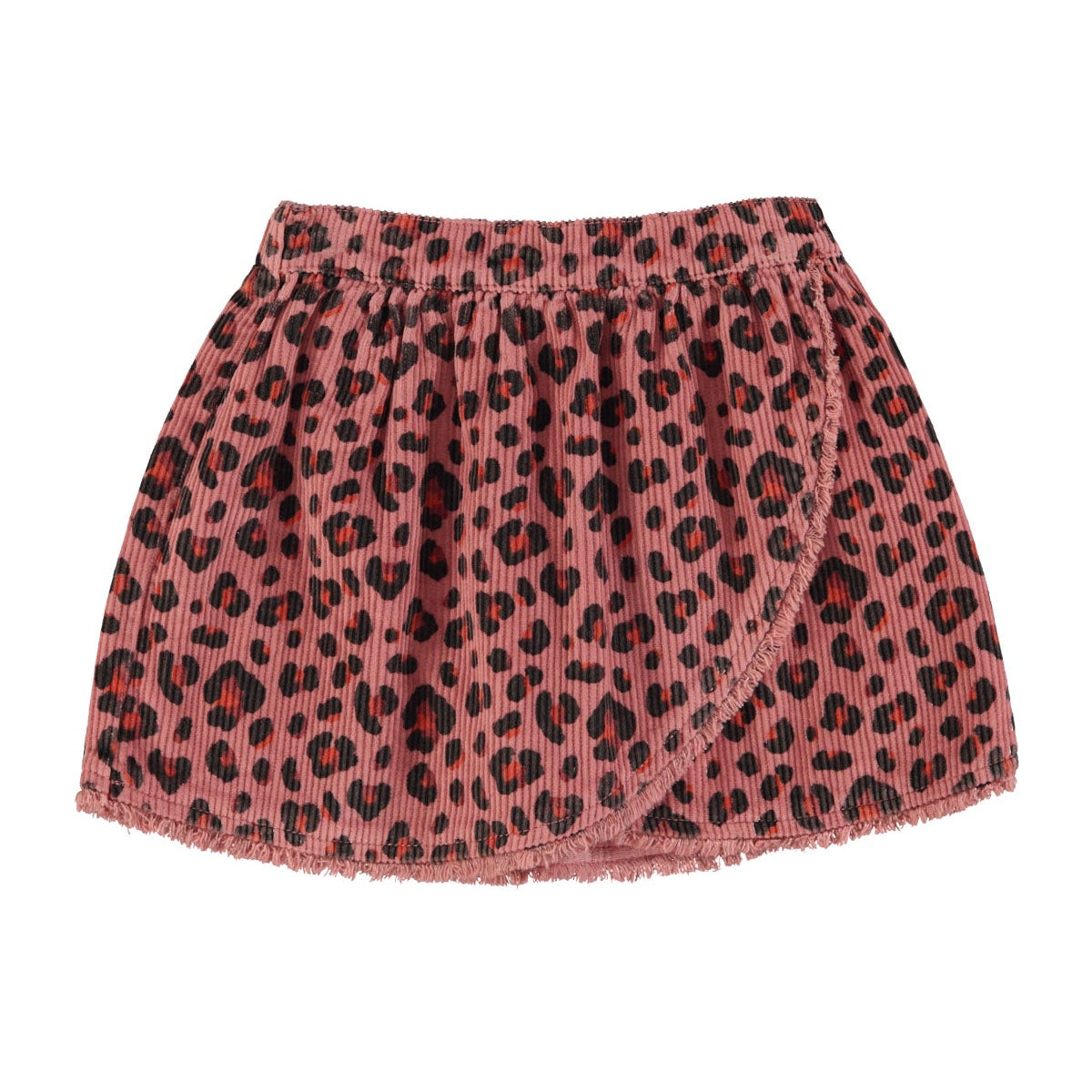 Leopard velvet skirt