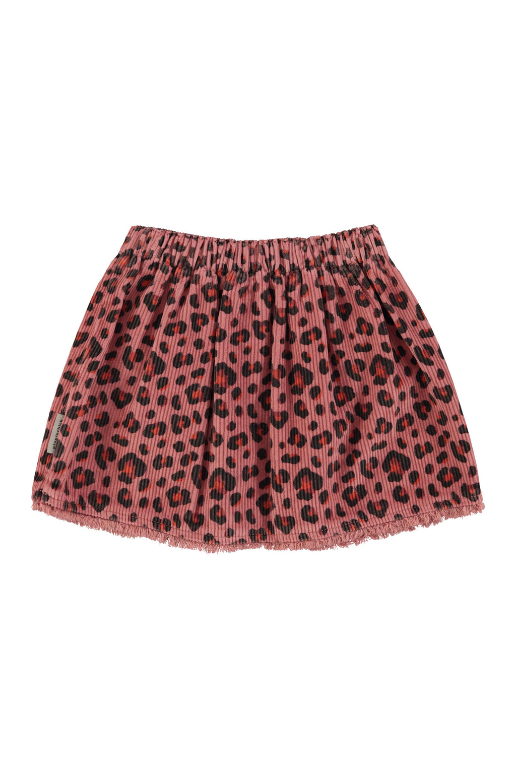 Leopard velvet skirt