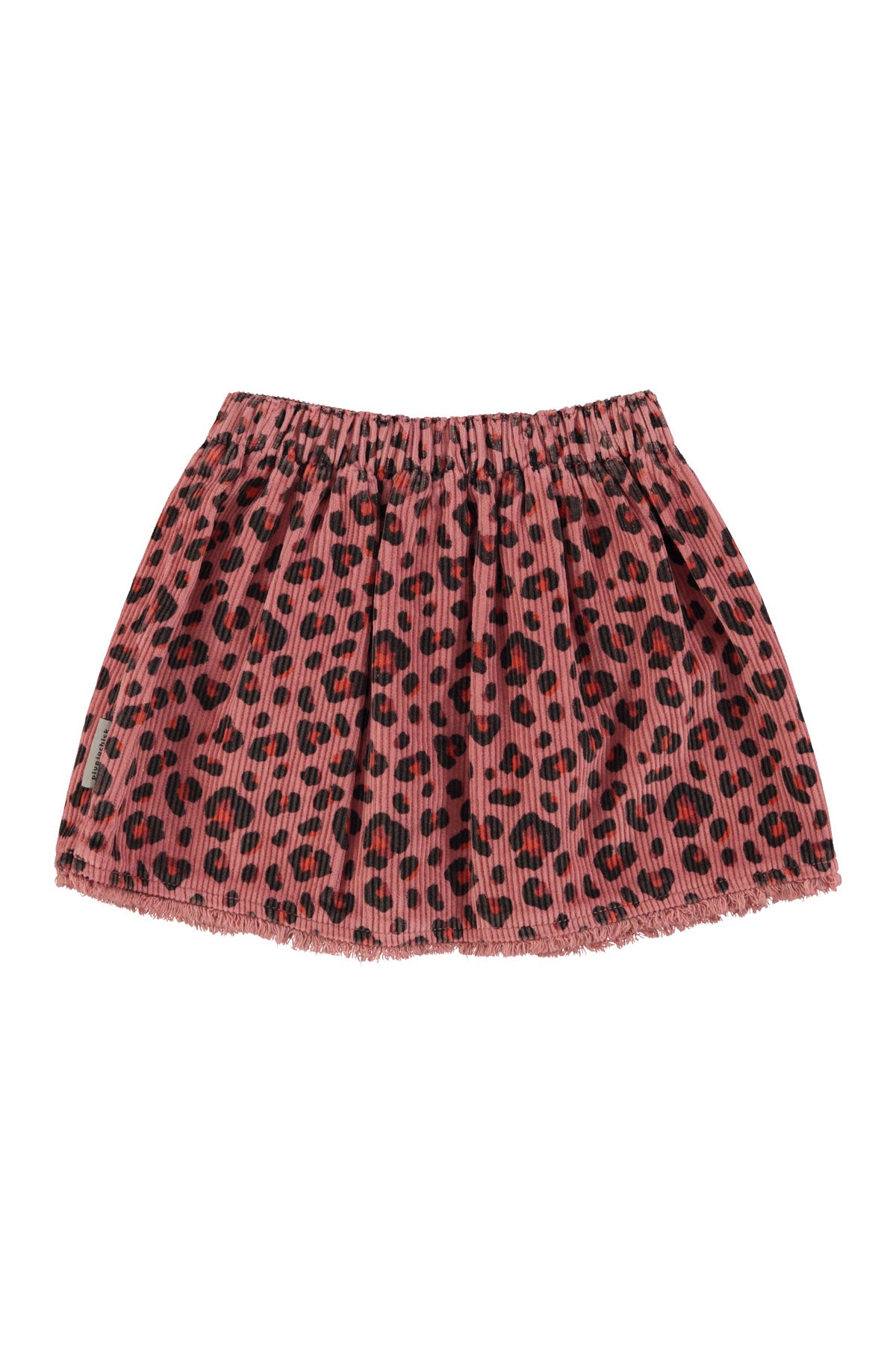 Leopard velvet skirt