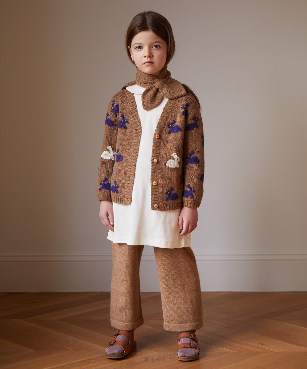 Camel rabbit cardigan