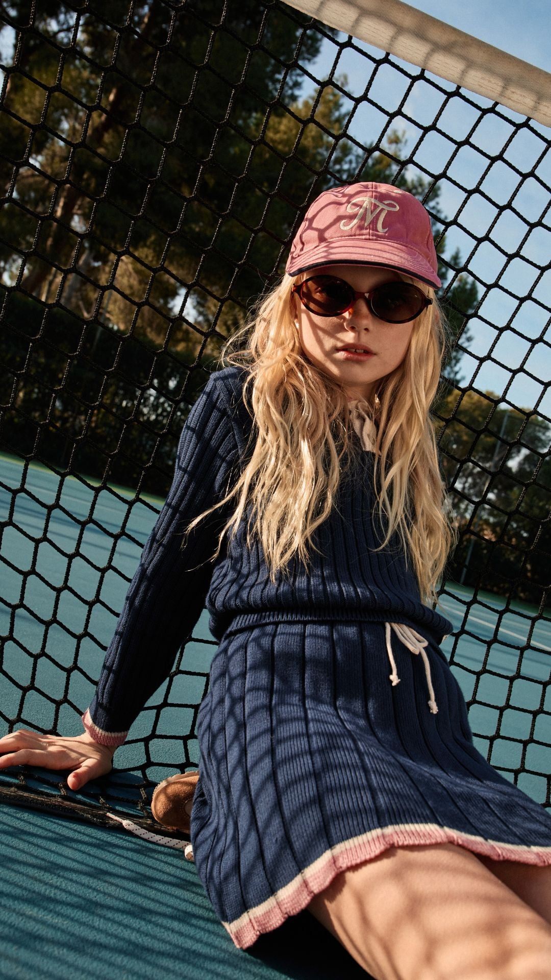 Pull Martine Marine Col Polo Mipounet pour enfant – vue 2