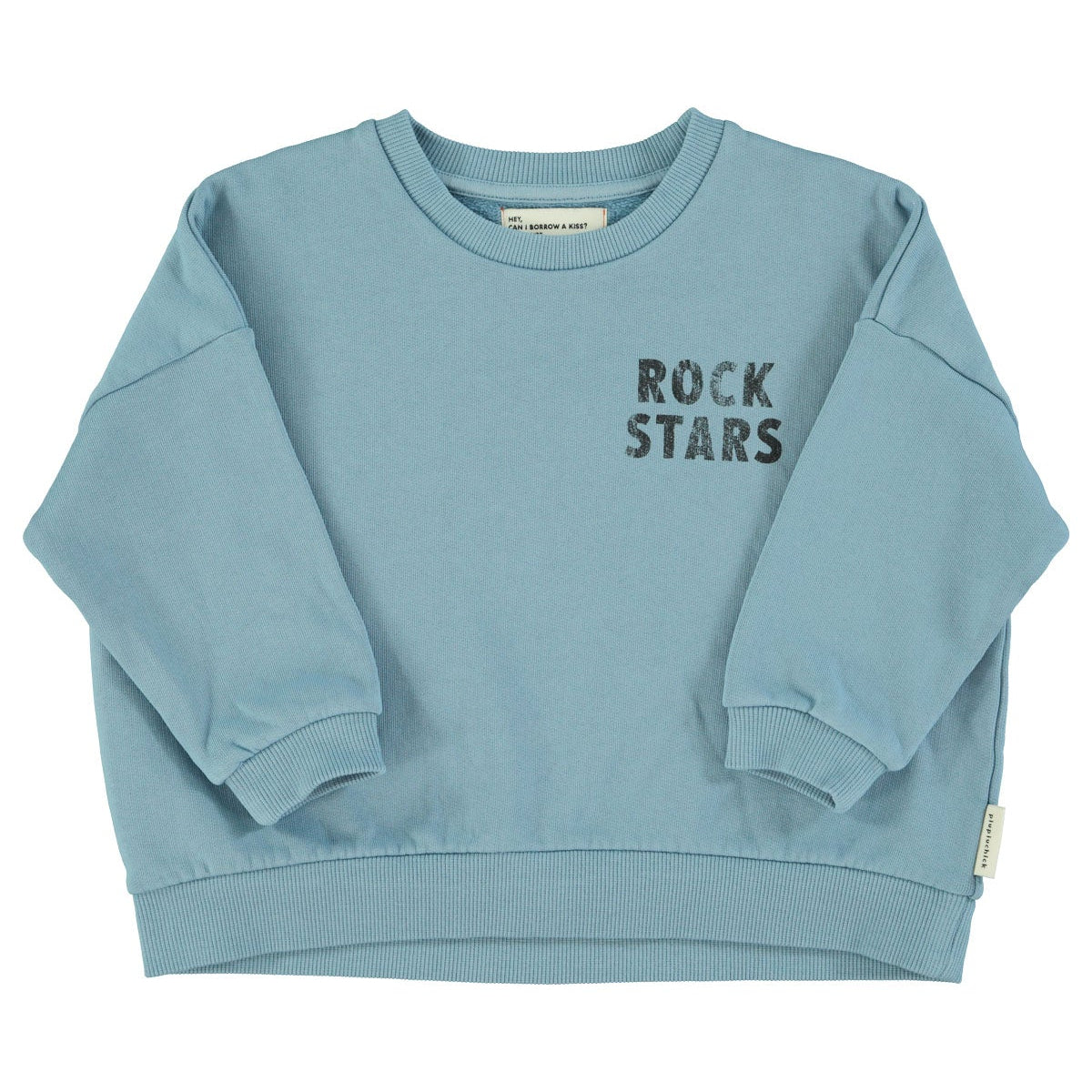 Blue sweatshirt "Rock Stars" print