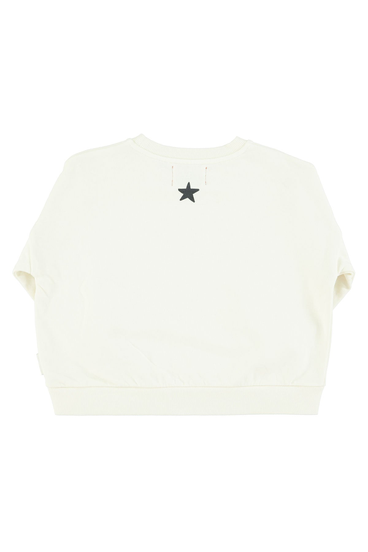 Ecru sweatshirt with "Rock Star" print