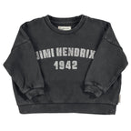 Black sweatshirt with "Jimi Hendrix" print