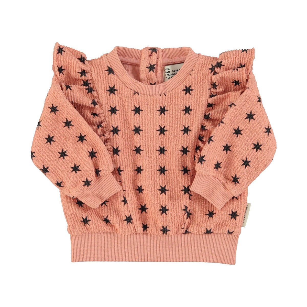 Rose -to -flap -stars sweatshirt with black stars