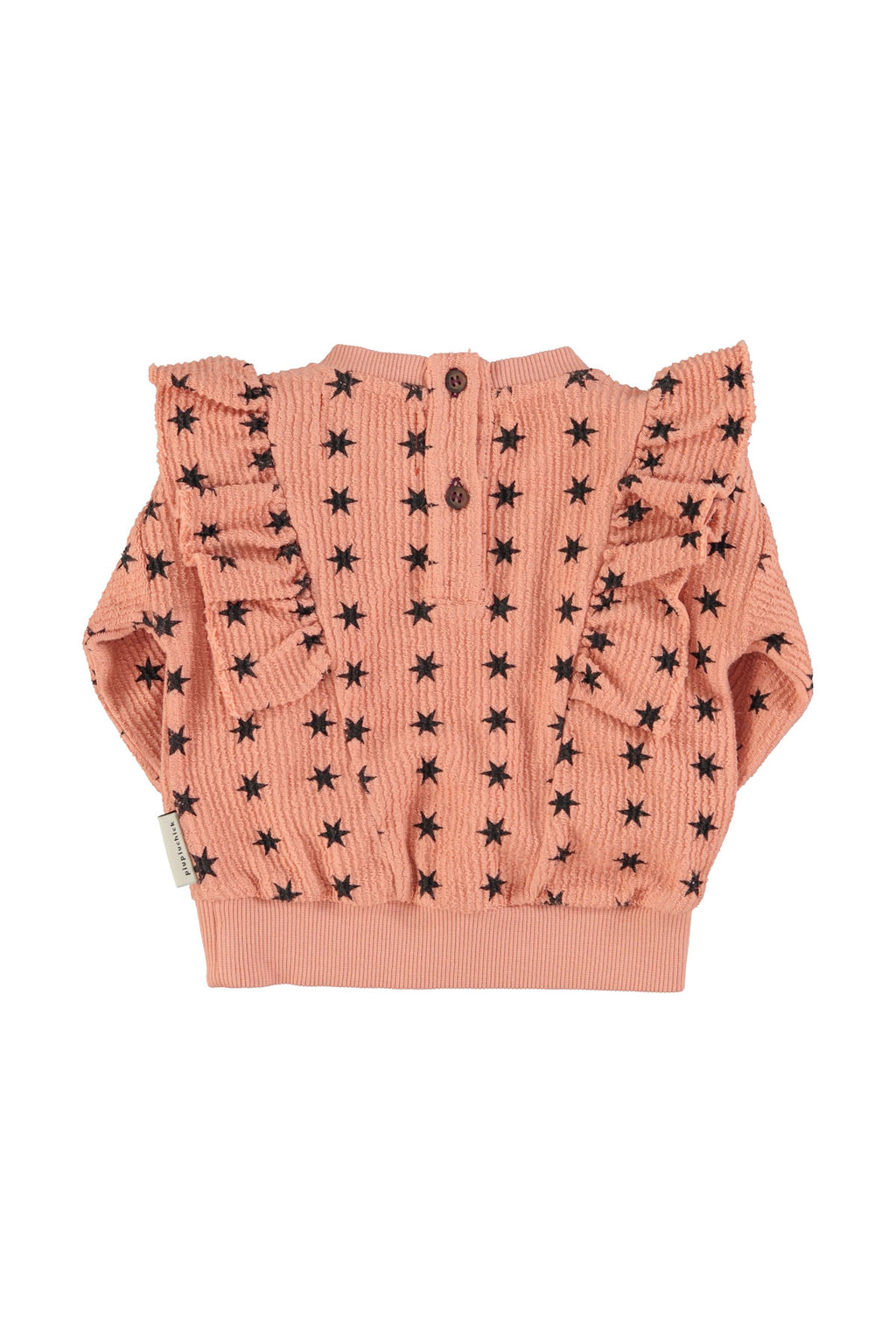 Rose -to -flap -stars sweatshirt with black stars