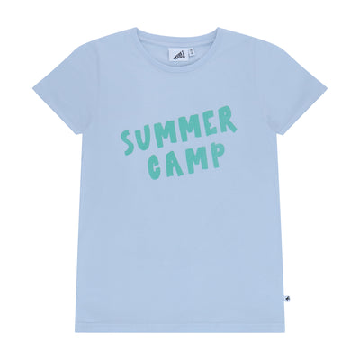 vetements durables enfants cos I said so T-shirt bleu SUMMER CAMP