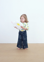 Knitted Baby T-shirt with Orange Print