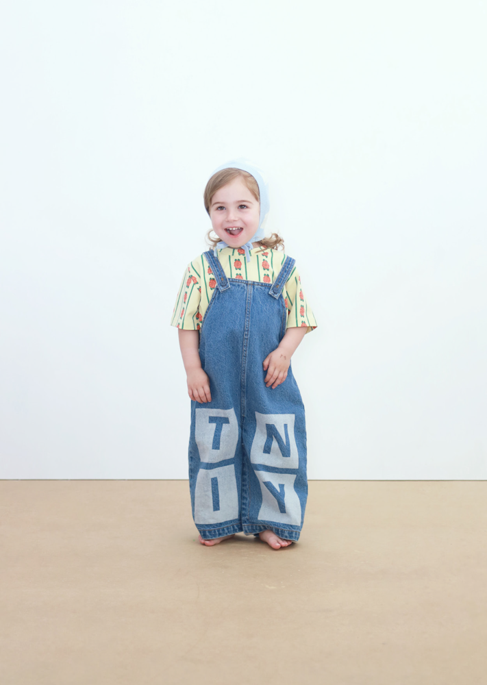 Knitted Baby T-shirt with Rose Pattern