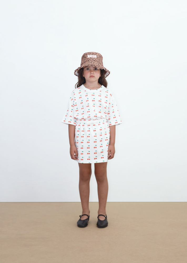 Cherry Print Knitted T-Shirt