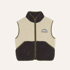 Gilet sans manches sherpa bicolore