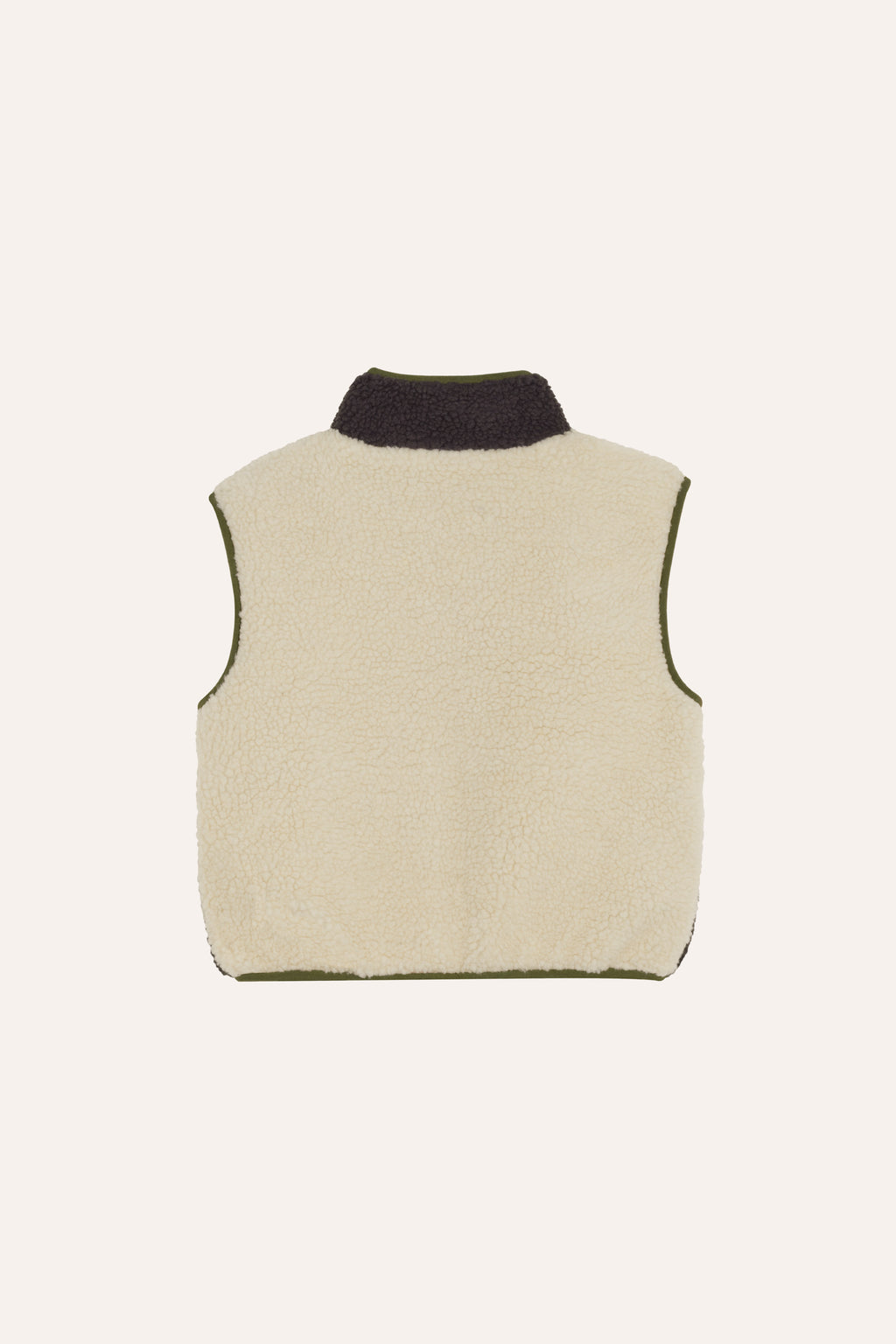 Gilet sans manches sherpa bicolore