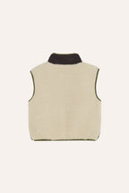 Gilet sans manches sherpa bicolore