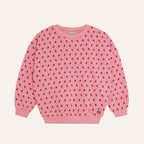 Sweat à fleurs roses