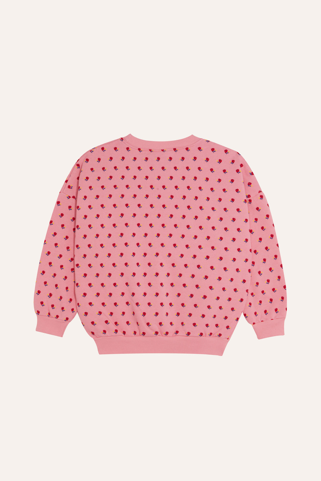 Sweat à fleurs roses