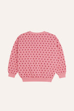 Sweat à fleurs roses