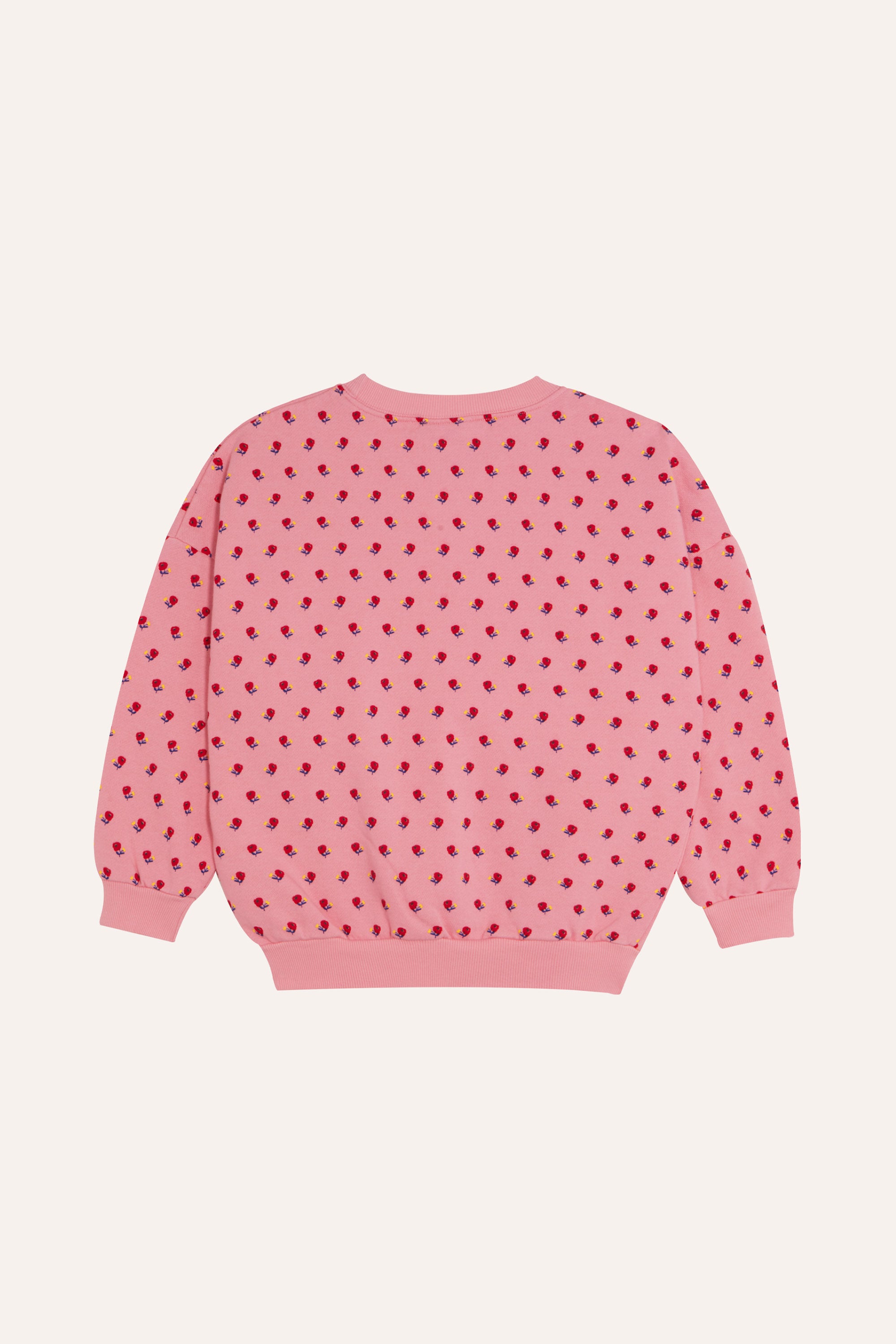 Sweat à fleurs roses