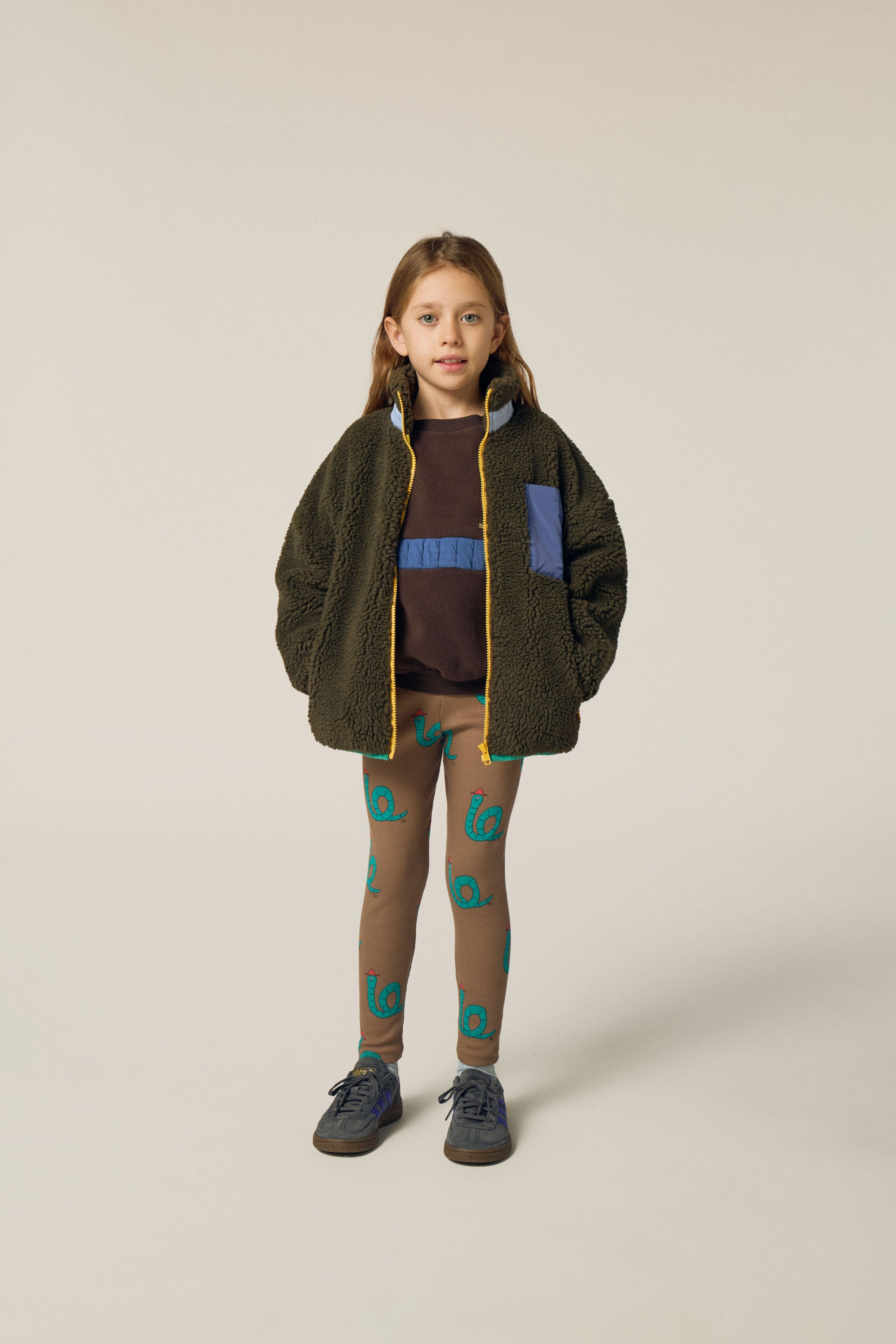 Veste Teddy Verte
