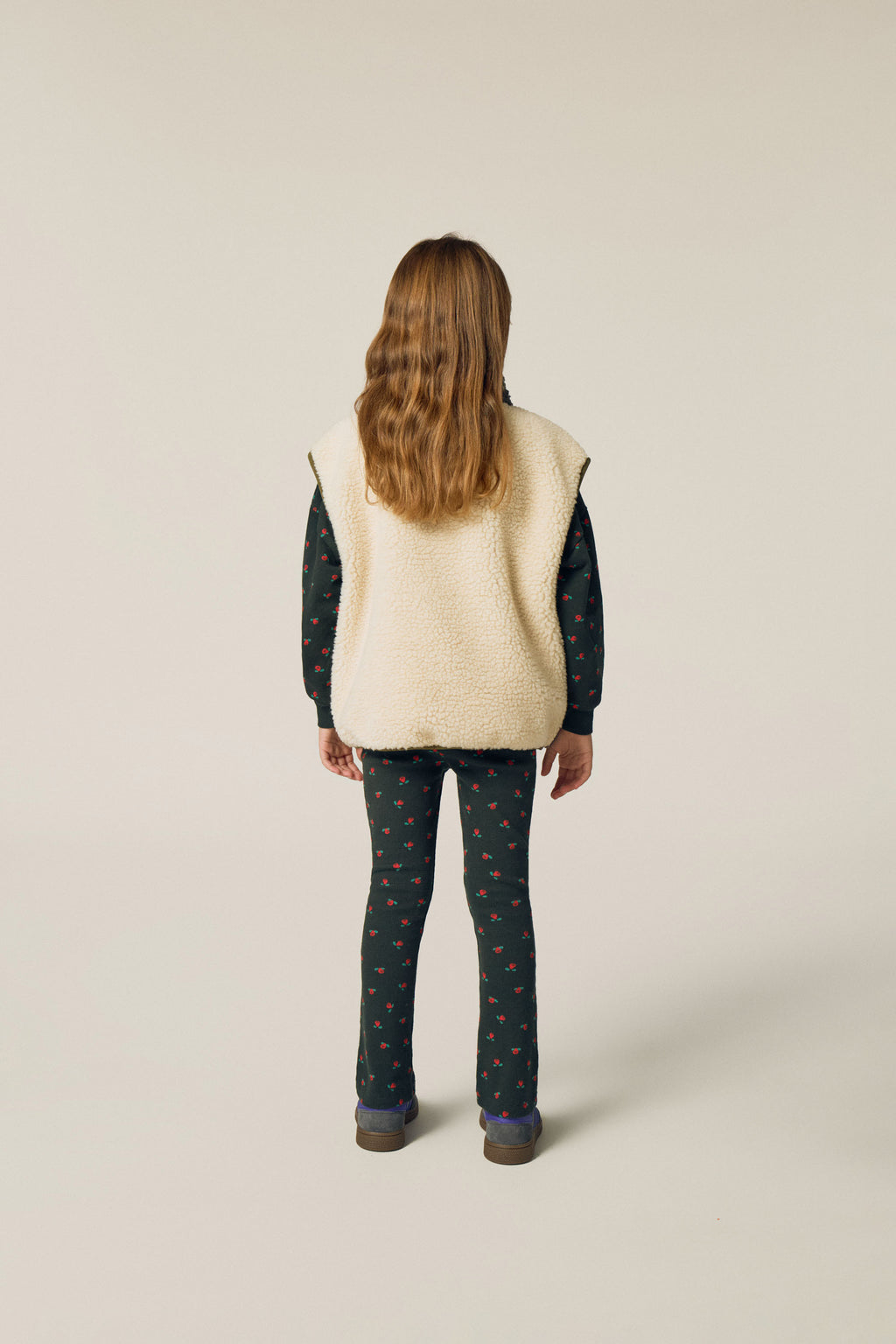 Gilet sans manches sherpa bicolore