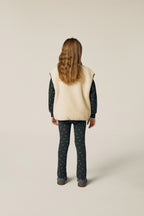 Gilet sans manches sherpa bicolore