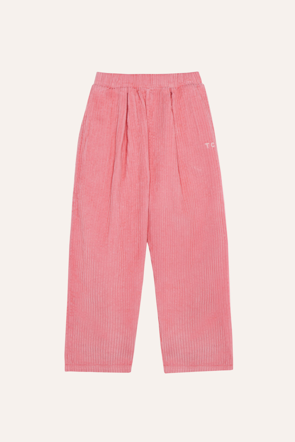 Pantalon rose en velours côtelé The Campamento pour enfant