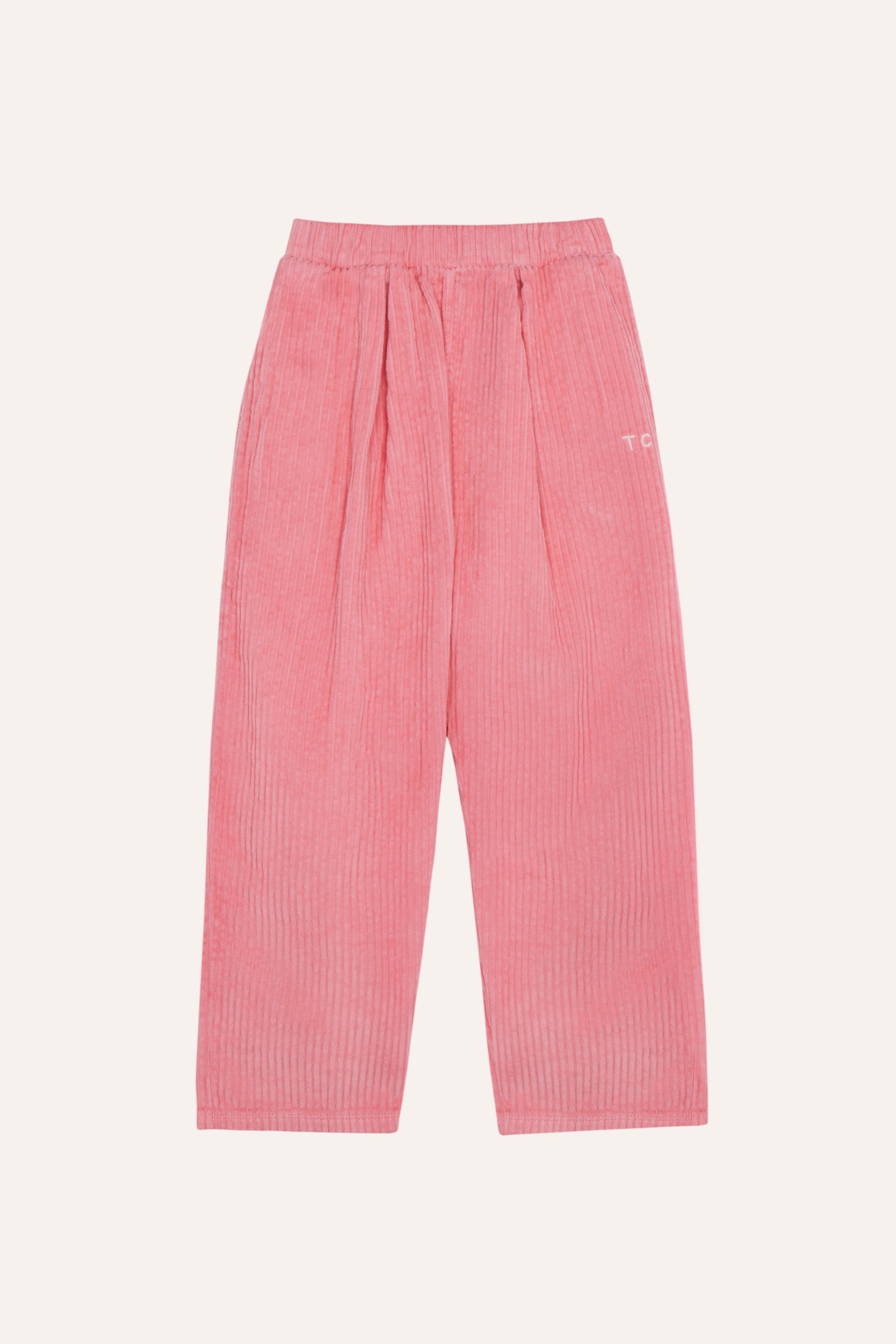 Pantalon rose en velours côtelé The Campamento pour enfant