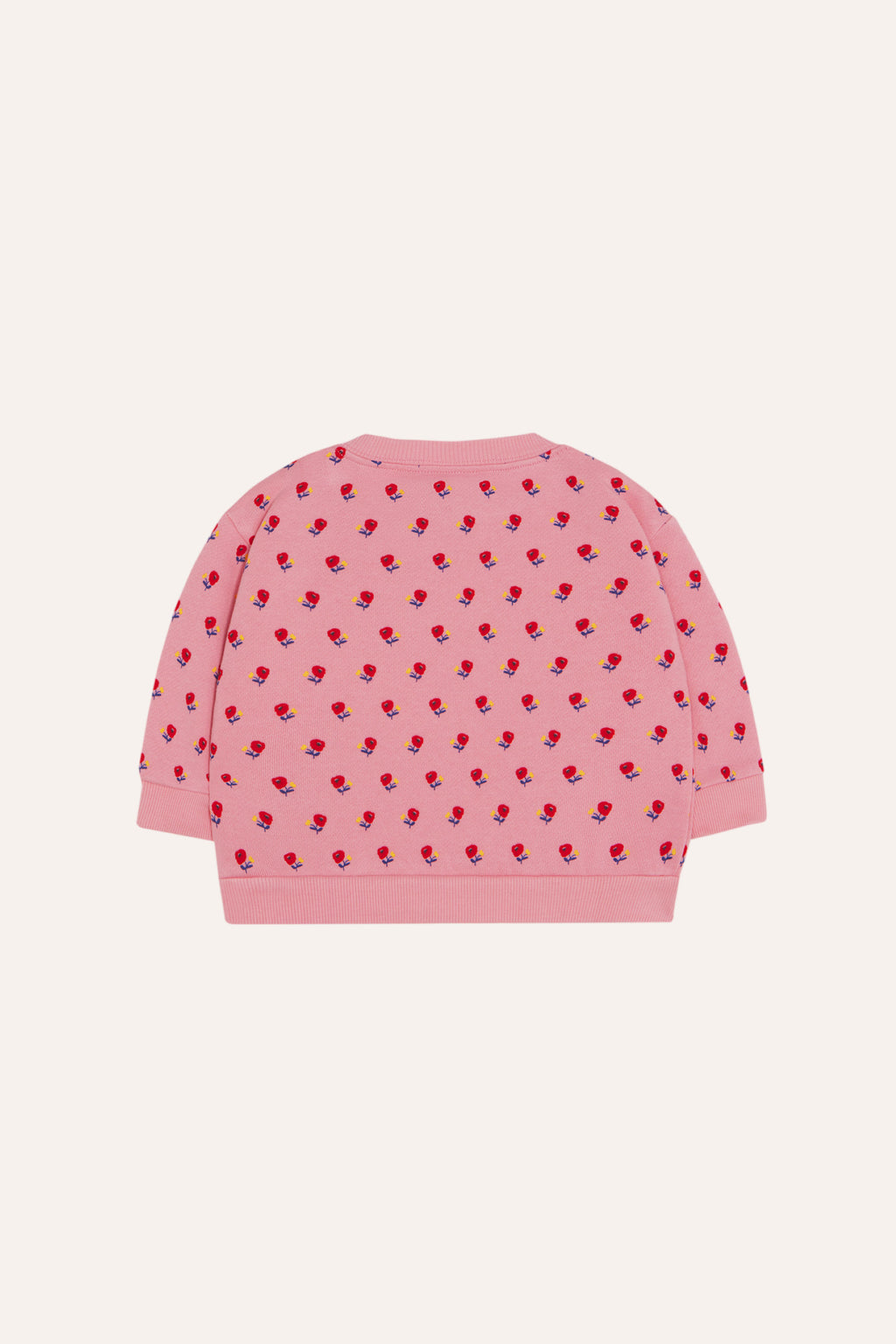 Sweat bébé à fleurs roses