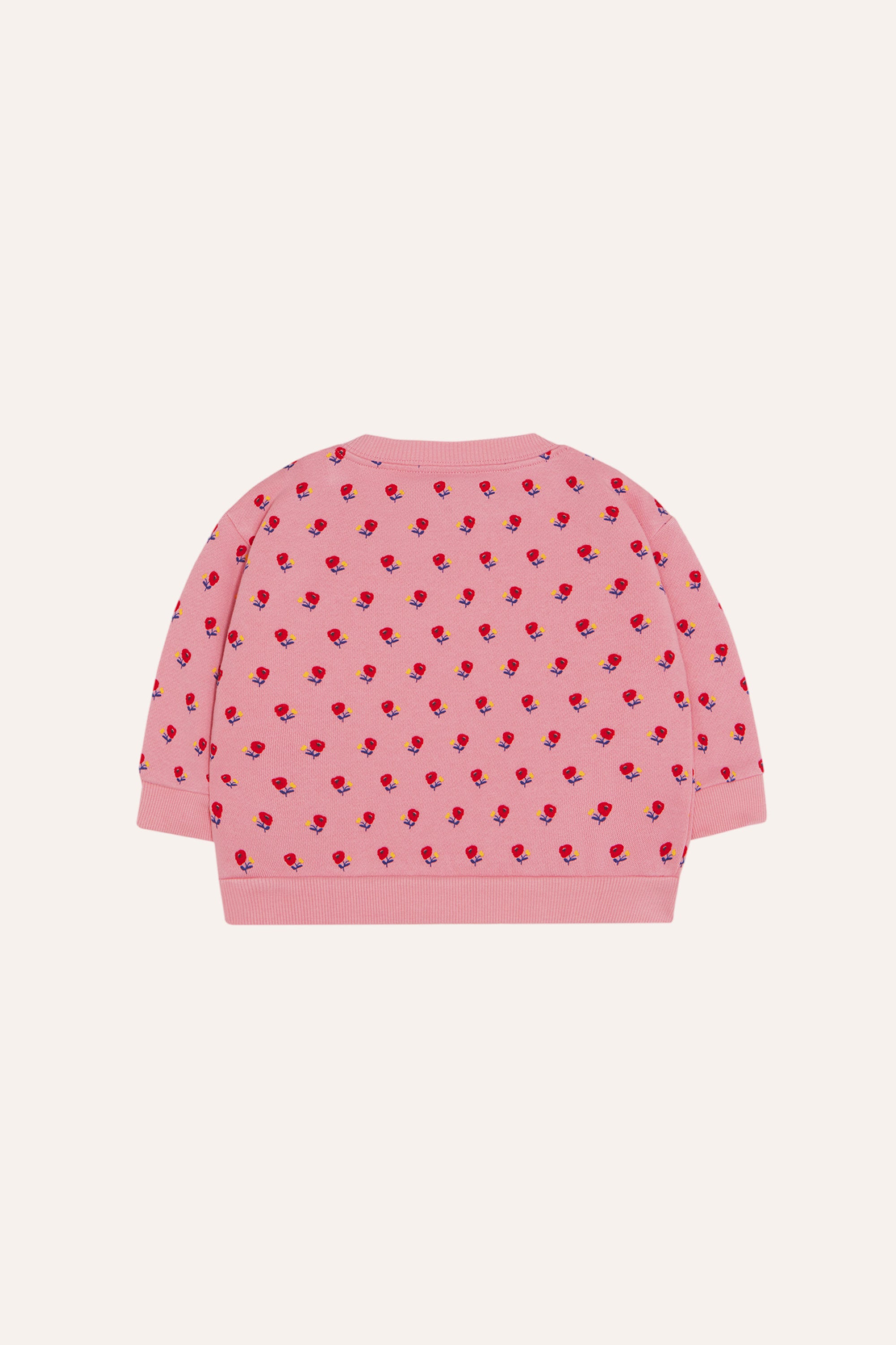 Sweat bébé à fleurs roses