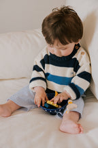 Pantalon Bébé Almond Rayé Bleu Vista