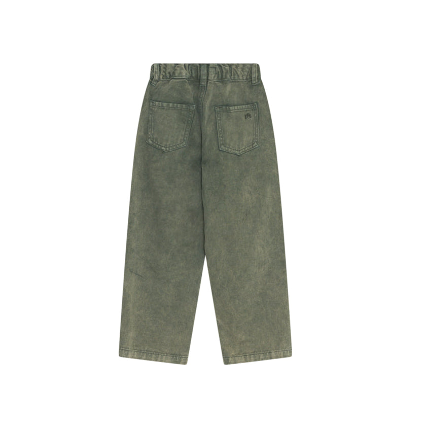 Pantalon Baggy Denim vert The New Society pour enfant – vue 4