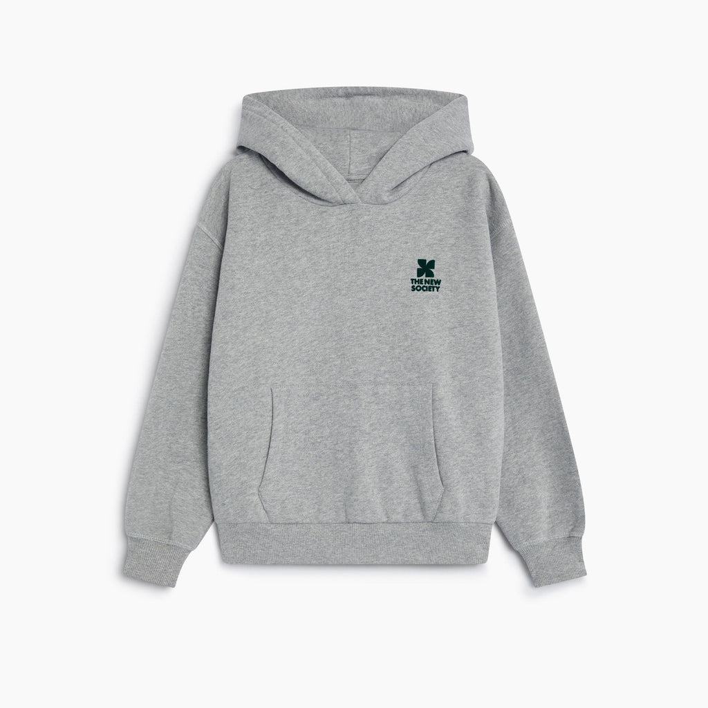 Sweat à Capuche TNS Logo Gris Chiné The New Society pour enfant